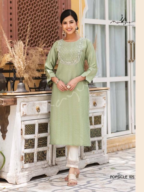 Mayur Popsicle Fancy Wear Viscose Designer Kurti Collection